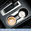 Vibiliyou A 2-Pack of Absorbent Ceramic Car Coasters for Cup