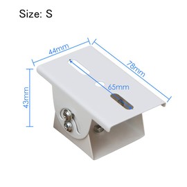 AKNPMHT Security Camera Housing, Bracket, Angle Adjustment Bracket, Steel Iron, Size S, Security Camera Housing, Pole Security Camera Housing