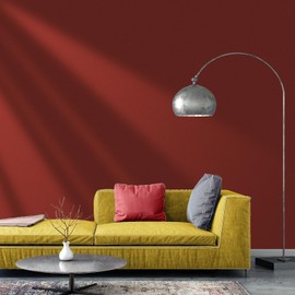 Yancorp 16"x120" Matte Red Contact Papaer Peel and Stick Wallpaper Vinyl Wrap Countertop Wallpapers Waterproof for Cabinets Drawers Bedroom Kitchen Self-Adhesive Wallpaper