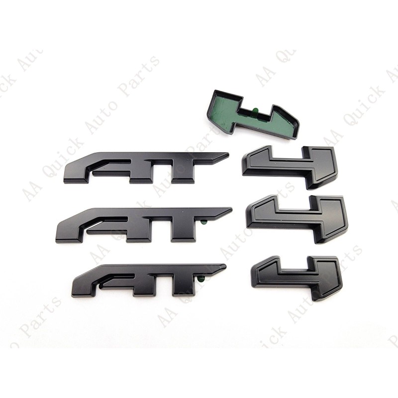 GMC 3PCS Matte Black Door Rear Tailgate AT4 AT 4