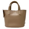 [Route] Synthetic leather with shoulder cat motif tote bag EU.