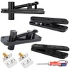 2PCS Hidden Door Hinge, Stainless Steel Hidden Hinges 573LB Load-Bearing