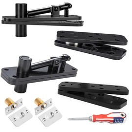 2PCS Hidden Door Hinge, Stainless Steel Hidden Hinges 573LB Load-Bearing for Doors, Heavy Duty Pivot Door Hardware Swinging Pivot Hinge 360° Rotation Door Hinges