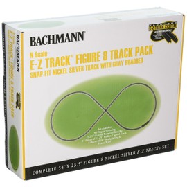 Bachmann Figure 8 E-Z Track Pack - N Scale Train, 44878
