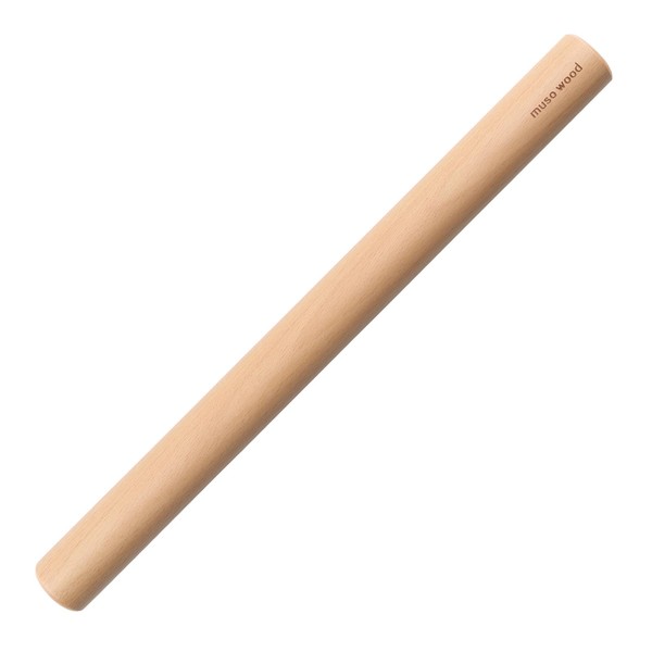 Muso Wood Rolling Pin for Baking Wooden Pizza Dough Roller(Dowel 15.75-Inch-by-1.38-Inch)