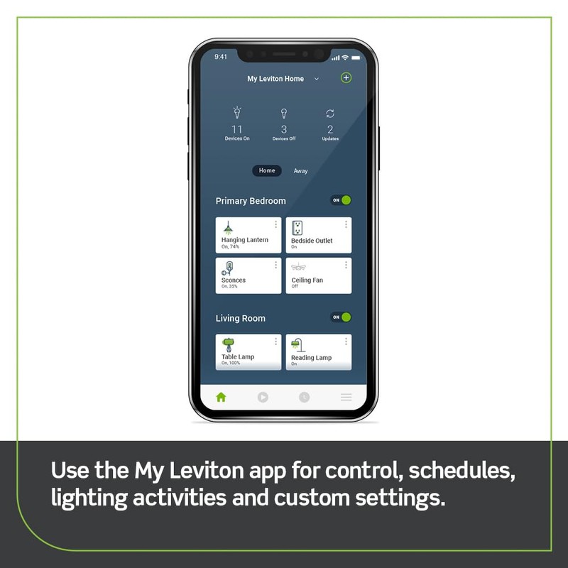 Leviton Decora Smart No-Neutral Dimmer & Wi-Fi Bridge Kit for