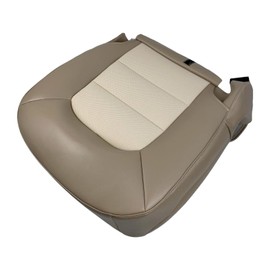Sekeseauto Driver Side Bottom Replacement Perforated Leather Seat Cover Tan #1H Compatible with Ford Expedition 2003 2004 2005 2006