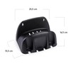 meberg PF1214302 Wall Hose Holder Black Plastic Modern Compact Hose