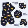 Chalier Womens Funny Socks Cozy Cute Printed Patterned Fun Sock