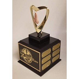Fantasy Football Last Place SACKO Trophy on Base Gold Plates - Free Engraving!!!!