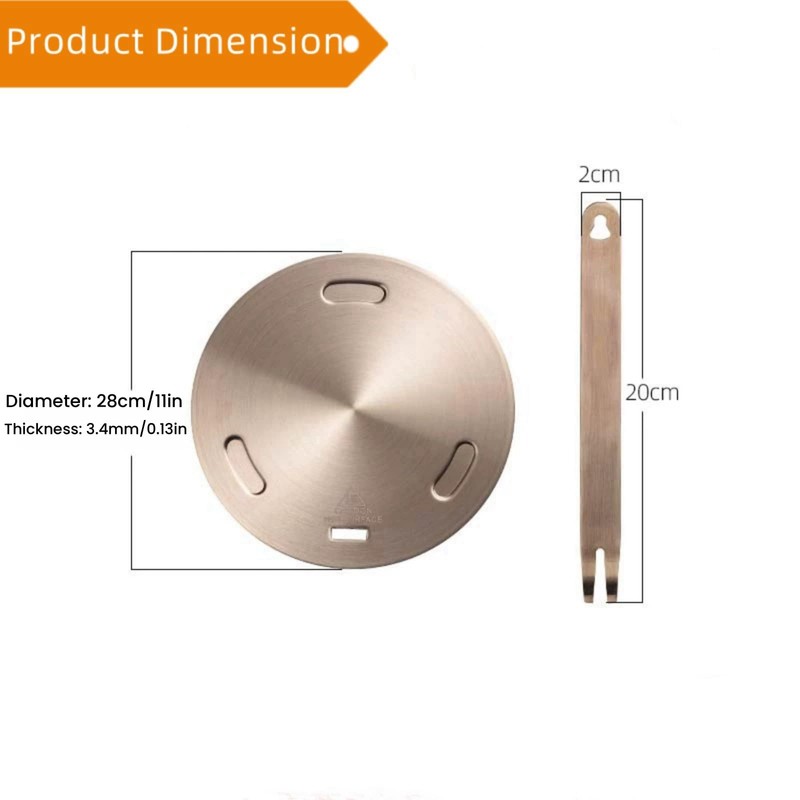 Induction Cooktop Adapter Plate, Lifenergric Heat Diffuser Plate for Glass