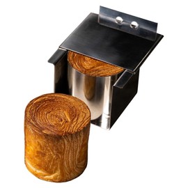 Pavoni CV2 Stainless Steel Cylinder Baking Mold 65mm Diameter x 60mm High with Stainless Steel Lid