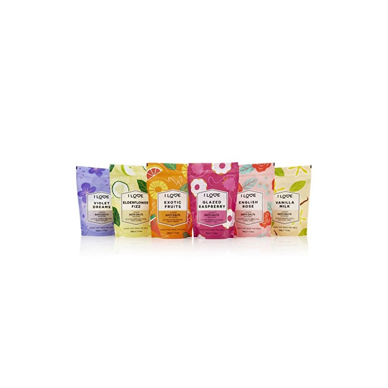 I Love Vanilla Milk Scented Bath Salts, With 99% Naturally