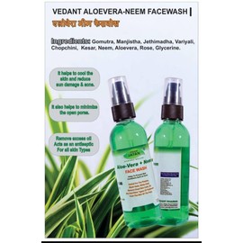 VEDANT JATAN Fresh Neem Pimple Control Face Wash Prevents Pimples For All Skin Types (100ml)(pack of 1)