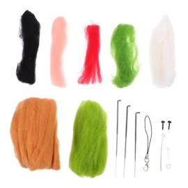 DOITOOL Beginner Needle Felting Kit DIY Wool Felt Animal Doll Craft Supplies for Creative Families Adorable Shapes for Home Decor Photography Props
