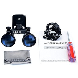 3.5X Dental Binocular Loupes DY-110 Lupa médica de cristal óptico quirúrgico tipo clip