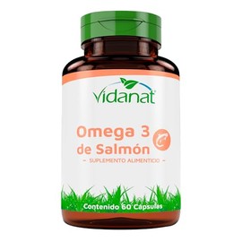 Vidanat Omega 3 de Salmón 60 Cáps – Fuente Natural de Ácidos Grasos Esenciales