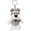 NICI BB Schnauzer Key Ring, 3.9 inches (10 cm), Bean
