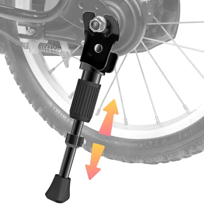 Kids Kickstand - Bicycles Adjustable Metal Kickstands - Rear Mount