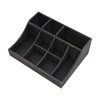 ILWorkTLs 9-Compartment Wooden Coffee Organizer,Countertop Coffee Condiment Caddy for Break