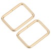 sourcing map 4Pcs Metal Rectangle Ring, 1 1/2 x 1