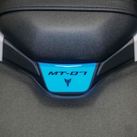 labelbike - Resin 3D Sticker for Motorcycle Tail Saddle Protection and Decoration Yamaha MT-07 2025 - Color: Blue