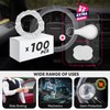 100PCS Disposable Steering Wheel Covers for Detailing | Plastic Steering