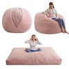 Giant Bean Bag Chair Bed for Adults, Convertible Beanbag Folds