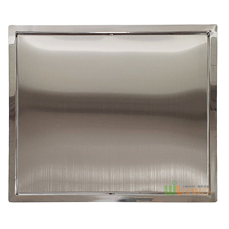 Stainless steel square round lid (embedded type) No. 400 /