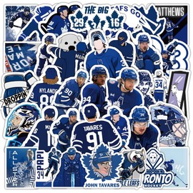 50 pcs Toronto Stickers Decal for Maple Leafs Stickers Pack Hockey for Water Bottle, Laptop, Bicycle, Computer, Motorcycle, Travel Case, Car Decal Decoration Sticker 50pcs 3-2 inches