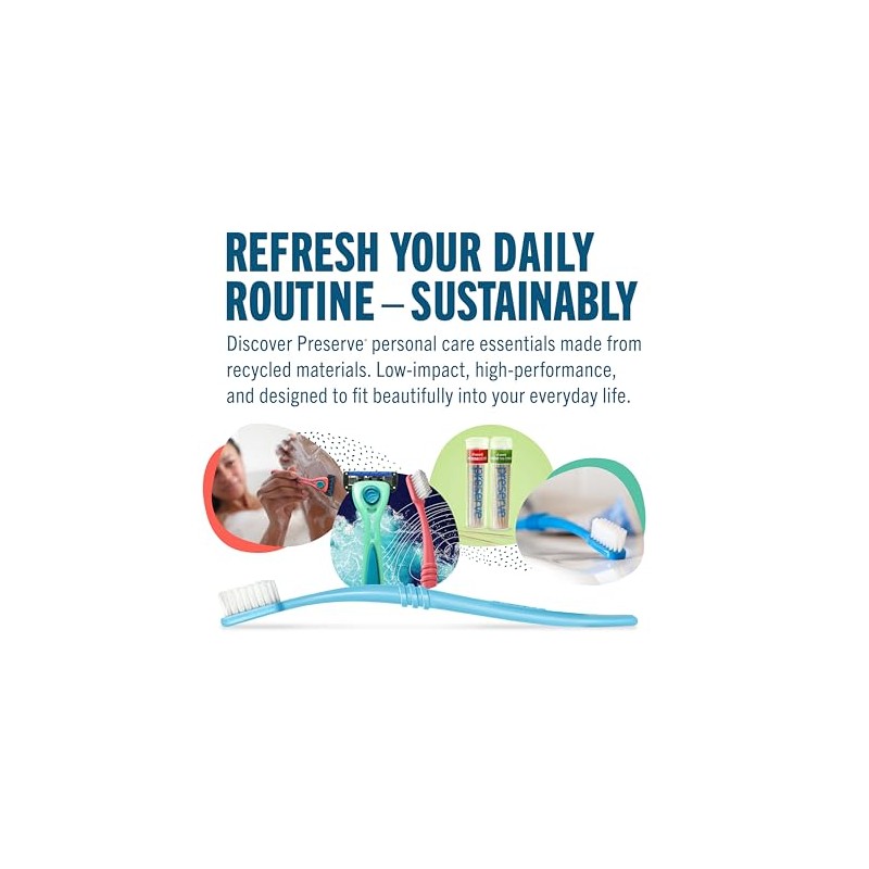 PRESERVE Triple Blade Refills, 4 CT