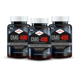 Citrato De Magnesio Vitamínik Cmg-400 3 Pack 180 Cápsulas Sin Sabor
