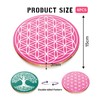 Hugwish Set of 4 Flower of Life Wood for Meditation