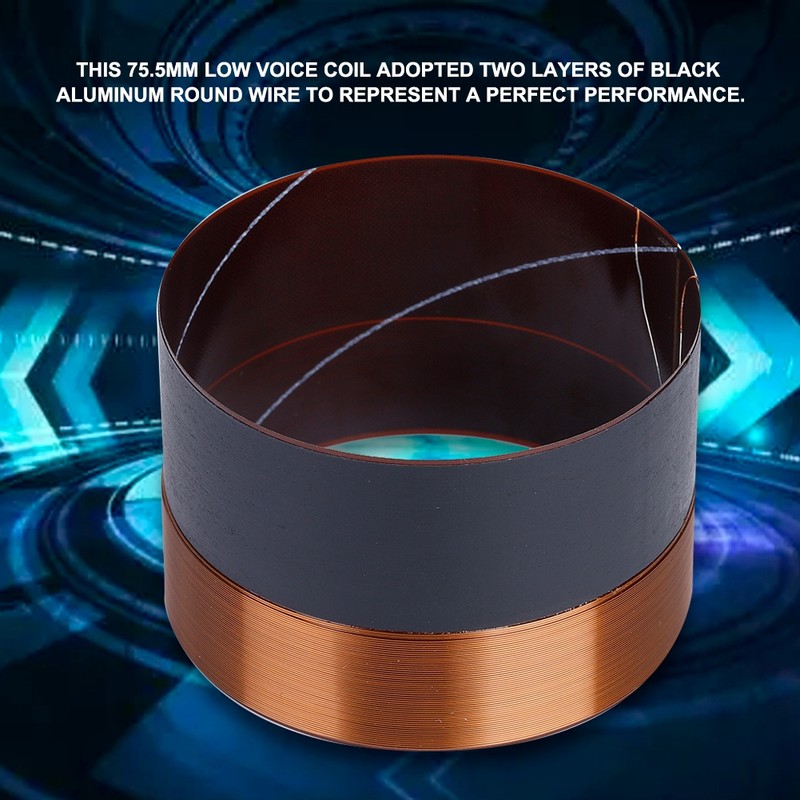 1PCS 75.5mm Audio Bass Speaker Voice Coil Woofer Sound Drive