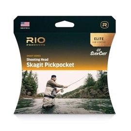 RIO Products Elite Skagit Pickpocket, Sinking Fly Line, Skagit Series, SlickCast, 20 FT Length, Black/Gray/Salmon/Blue, F/I/S3 575gr