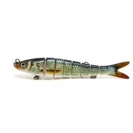 FISHIN ADDICT Roach Multi Jointed Fishing Lure Swimbait Silver Roach 140mm (5.5”)/29g (1oz)/8 segments