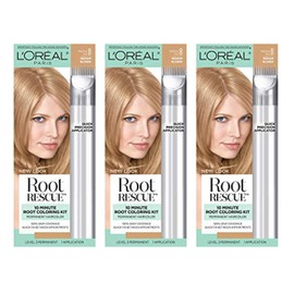 L'Oreal Paris Root Rescue Coloring Kit, Medium Blonde 8 (Pack of 3)