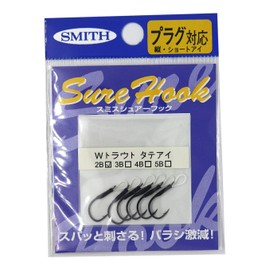 SMITH LTD Shoe Hook Vertical Eye W Trout #2 Black
