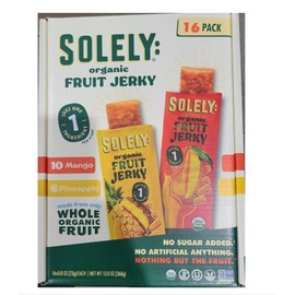 Solely Organic Fruit Jerky Variety 16 Pack