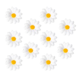 Daisy Sunflower Hair Clip Flower Hair Barrettes for Women Girls 10Pcs White Daisy Flower Hair Clips Sunflower Hair Pin Beach Wedding Hair Accessories for Brides Bridesmaids Daisy Alligator Hair Clip