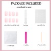 24pcs French False Nails - Press on Nails Full Cover