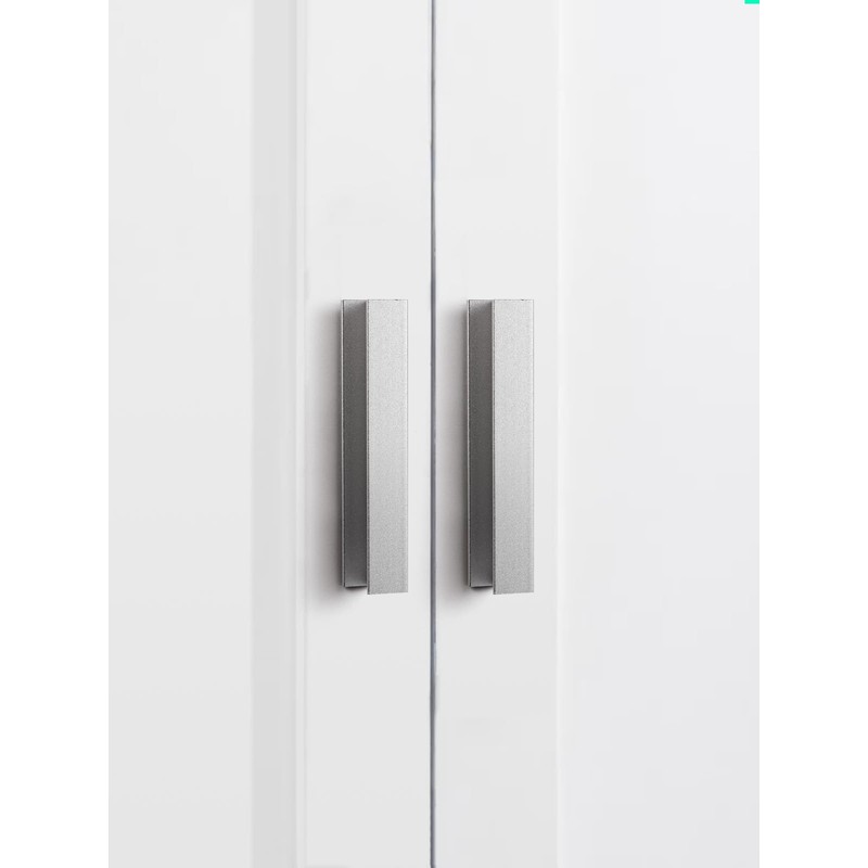 JIASENBAO 5 Pack Self- Adhesive Silver Cabinet Pulls 4-1/3" Length