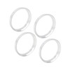 ACROPIX 66.1 to 60.1 mm Car Hub Centric Rings Silver