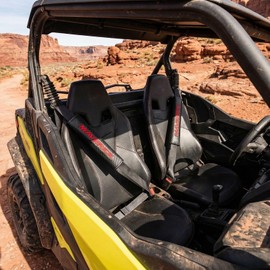 Carbon Fiber Seat Belt Shoulder Pads Compatible with Maverick Trail Sport