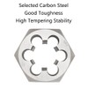 4 x Right Hand Thread Round Die Carbon Steel Manual