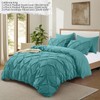 VACVELT 5 Piece Pinch Pleated Duvet Cover California King Size