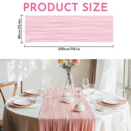 YSDYY 1 Piece Of Pleated Table Flag, Boho Tablecloth, Dining Table Decoration, Ele And Simple Tablecloth, Home Decoration