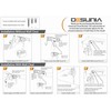 Desunia Oval Closet Rod Shelf Bracket - Adjustable for Rear