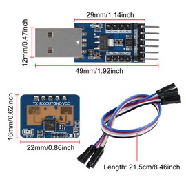 Human Presence Sensing Radar Module High Sensitivity LD2410C 24G Intelligent Wave Sensor Switch 24G-24.25GHz Frequency Test Kit