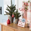 DELORIGIN 2pcs Ornament Display Stand Holder Glass Globe Golden Iron